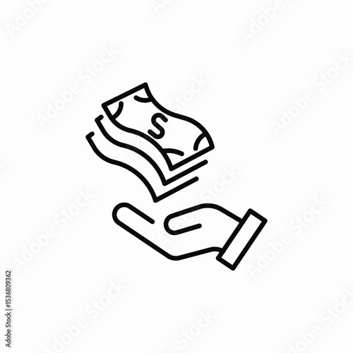 cash payment icon sign vector