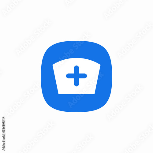 clinic nurse icon sign vector