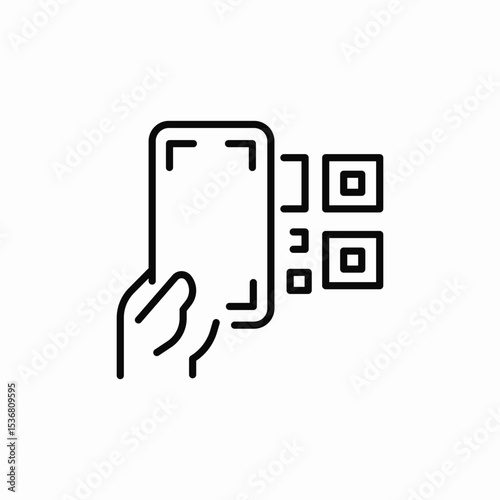 code scan icon sign vector