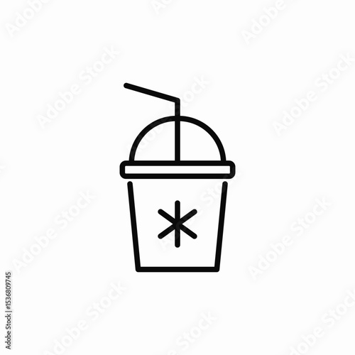 cold drinks icon sign vector