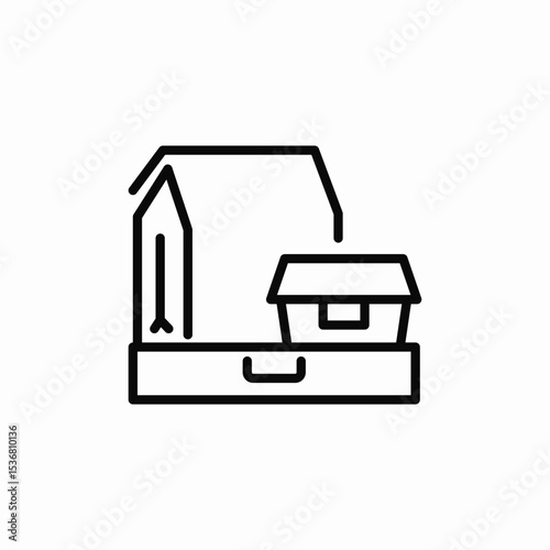 meal package icon sign vector