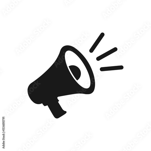 Megaphone icon vector illustration loudspeaker template