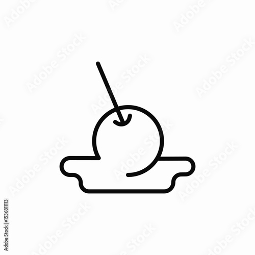 sweet fruit icon sign vector