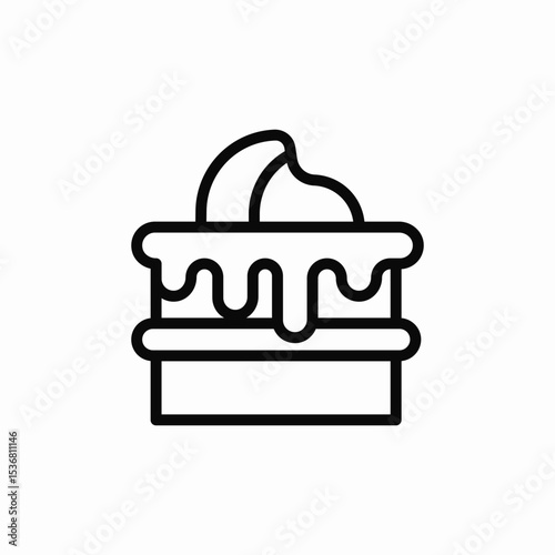 sweet pie icon sign vector