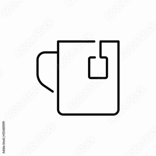 tea mug icon sign vector