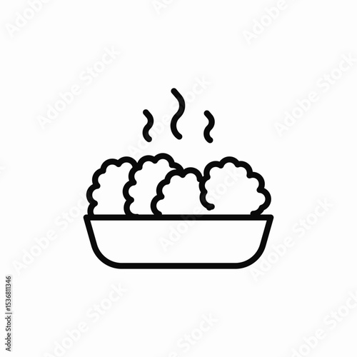warm meal icon sign vector