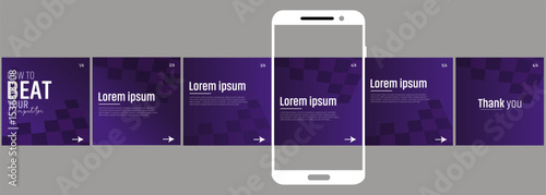 social media carousel, step by step guide to write Instagram carousel design, Set of LinkedIn carousel post.