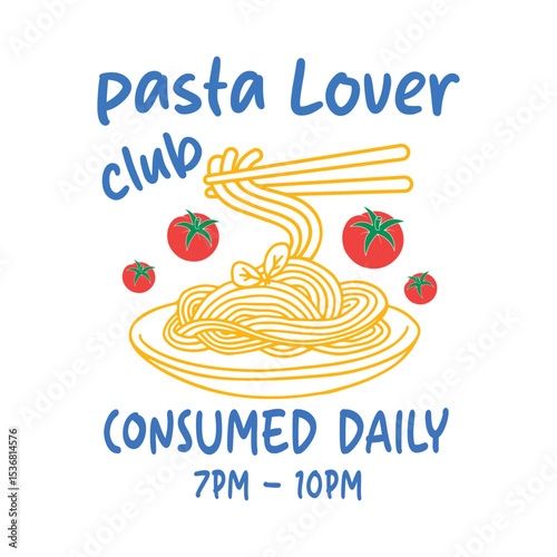 pasta lover club Svg, PASTA LOVER CLUB Shirt, Pasta Lovers Club Tshirt, Pasta Shirt, Gift for Pasta Lover, 