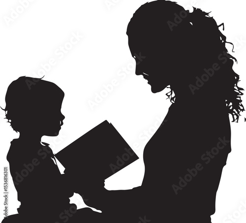 Silhouette of a woman holding a cocktail standing beside her partner in romantic pose.
