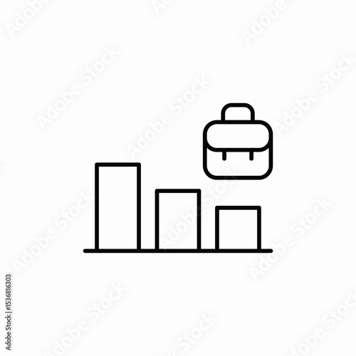 career statistics icon sign vector