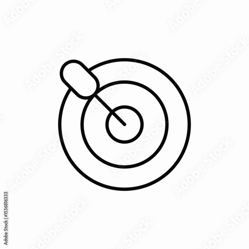 center target icon sign vector