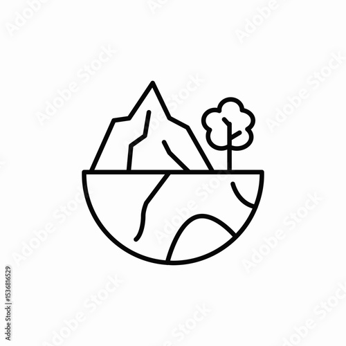 earth environment icon sign vector
