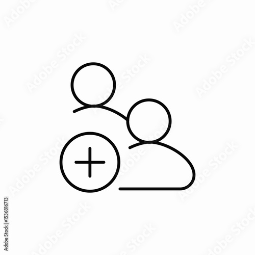 group add icon sign vector