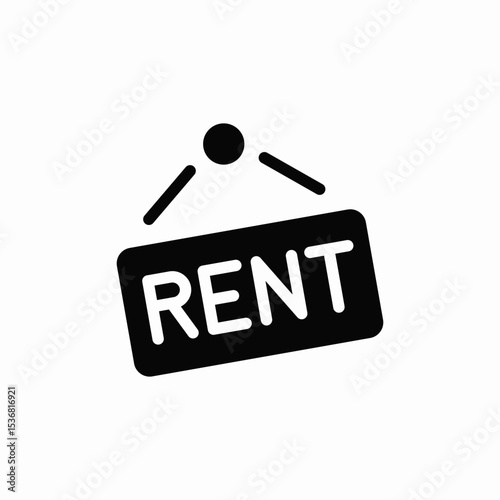house rent icon sign vector