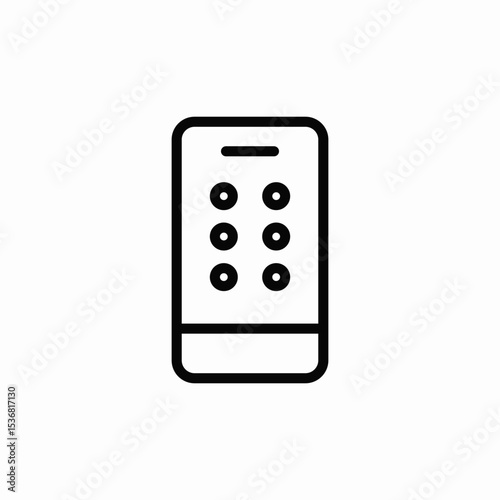 mobile application icon sign vector