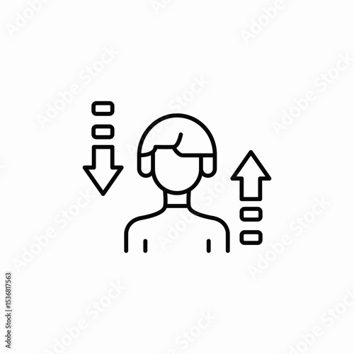 route fluctuation icon sign vector