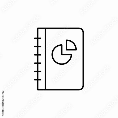 statistics notes icon sign vector