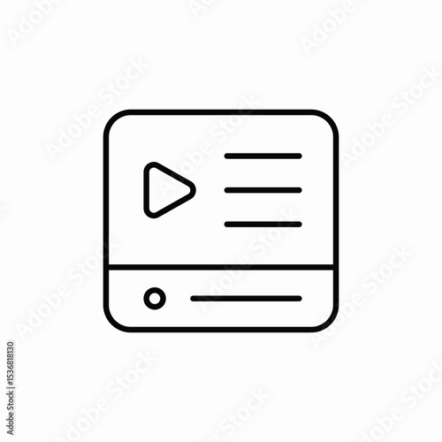 video player icon sign vector