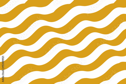 Abstract Gold and White Wave Pattern Seamless Texture for Design Projects