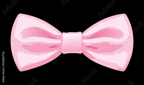 Charming Pink Bow Tie Fashion Accessory