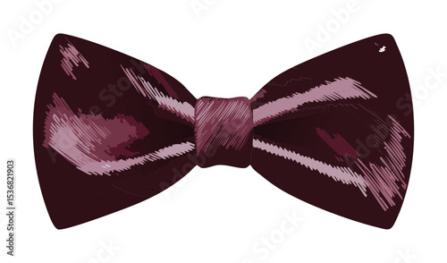 Elegant Deep Red Bowtie Classic Accessory