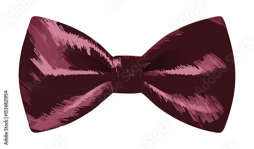 Luxurious Burgundy Bow Tie Men's Fashion