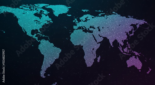 Global Network: A Digital World Map