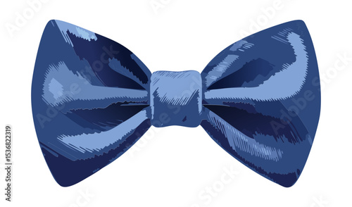 Sophisticated Dark Blue Bowtie Gentleman Accessory