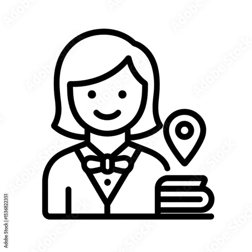 Hostess restaurant icon 