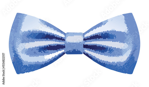 Elegant Sky Blue Spotted Bow Tie Accessory