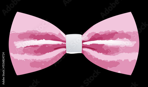 Charming Pink Bow Tie Fashion Accessory