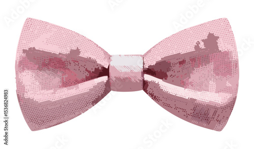 Gentle Pink Bowtie Fashion Element Design