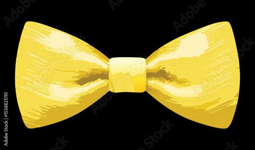 Sunny Yellow Bow Tie Elegant Fashion