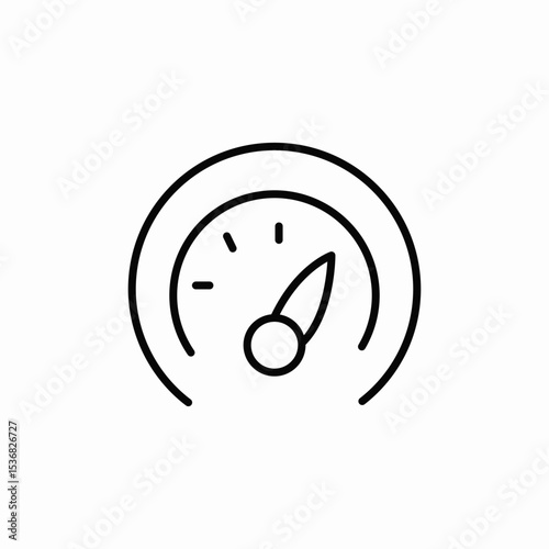 pressure meter icon sign vector