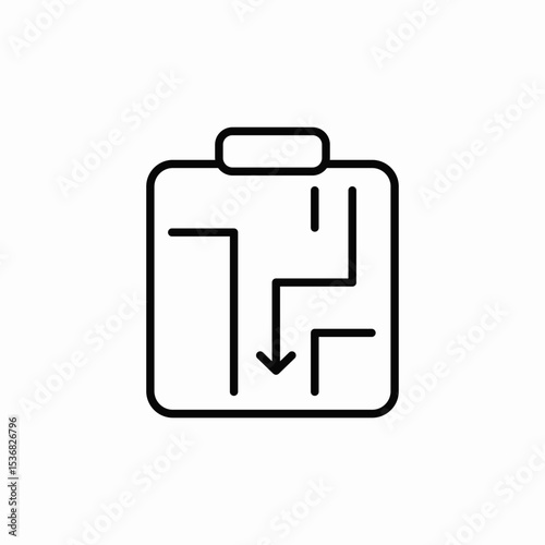 room navigate icon sign vector