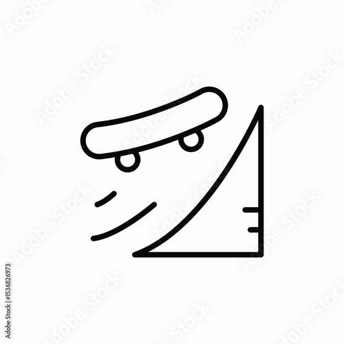 skating park icon sign vector