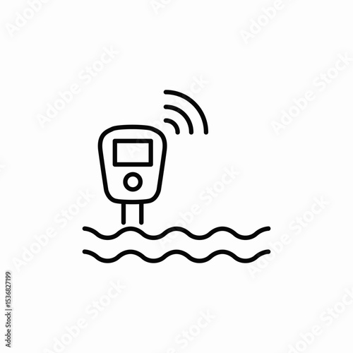 water sensor icon sign vector