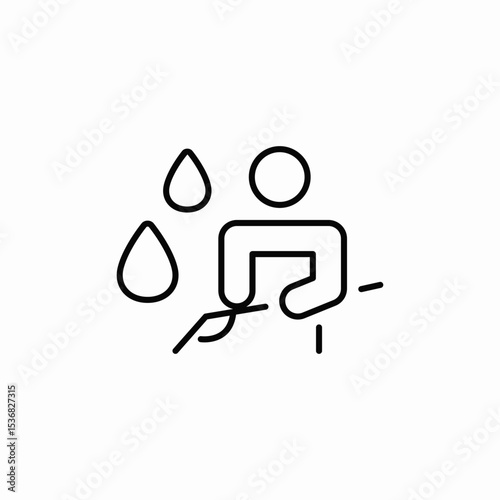 watering tools icon sign vector
