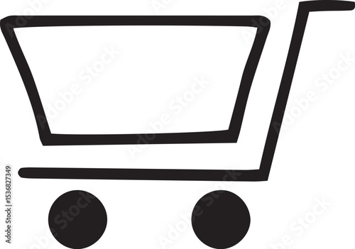 computer monitor with shopping cart
