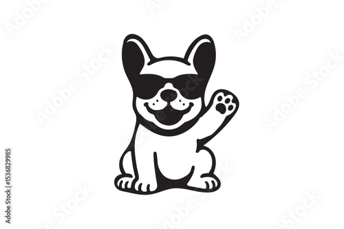 French Bulldog Logo Vector Design