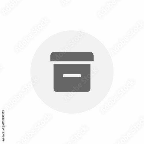 archive box icon sign vector