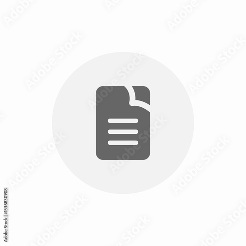 document page icon sign vector