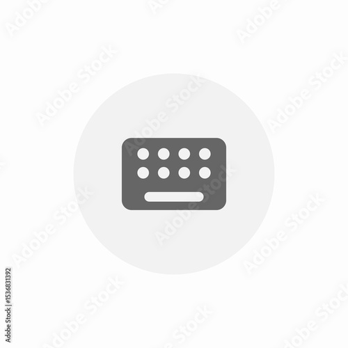 keyboard device icon sign vector