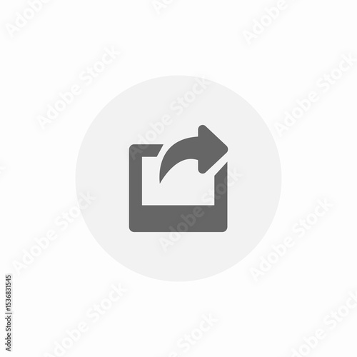 media share icon sign vector