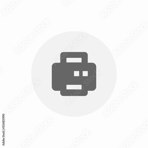 printer device icon sign vector