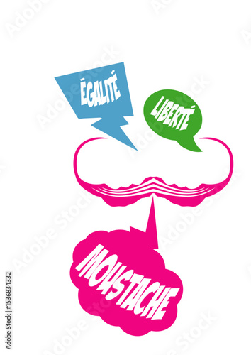citation moustache egalite liberte humour