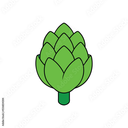 artichoke isolated on white
