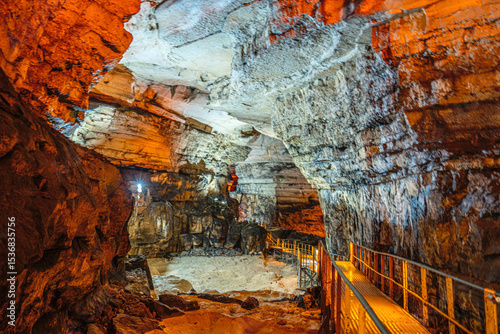 The scenic views of Tınaztepe Cave, which is one of the longest caves in the world, with a length of 22 kilometers in Seydişehir, Konya.