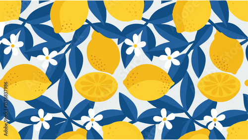 seamless background with flowers