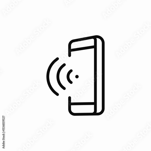 mobile signal icon sign vector